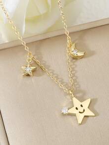 1. 时尚个性星月吊坠项链，精致百搭，适合女性在任何场合佩戴，可作为礼物送给朋友或爱人。 - 星月吊墜 - 查看 7