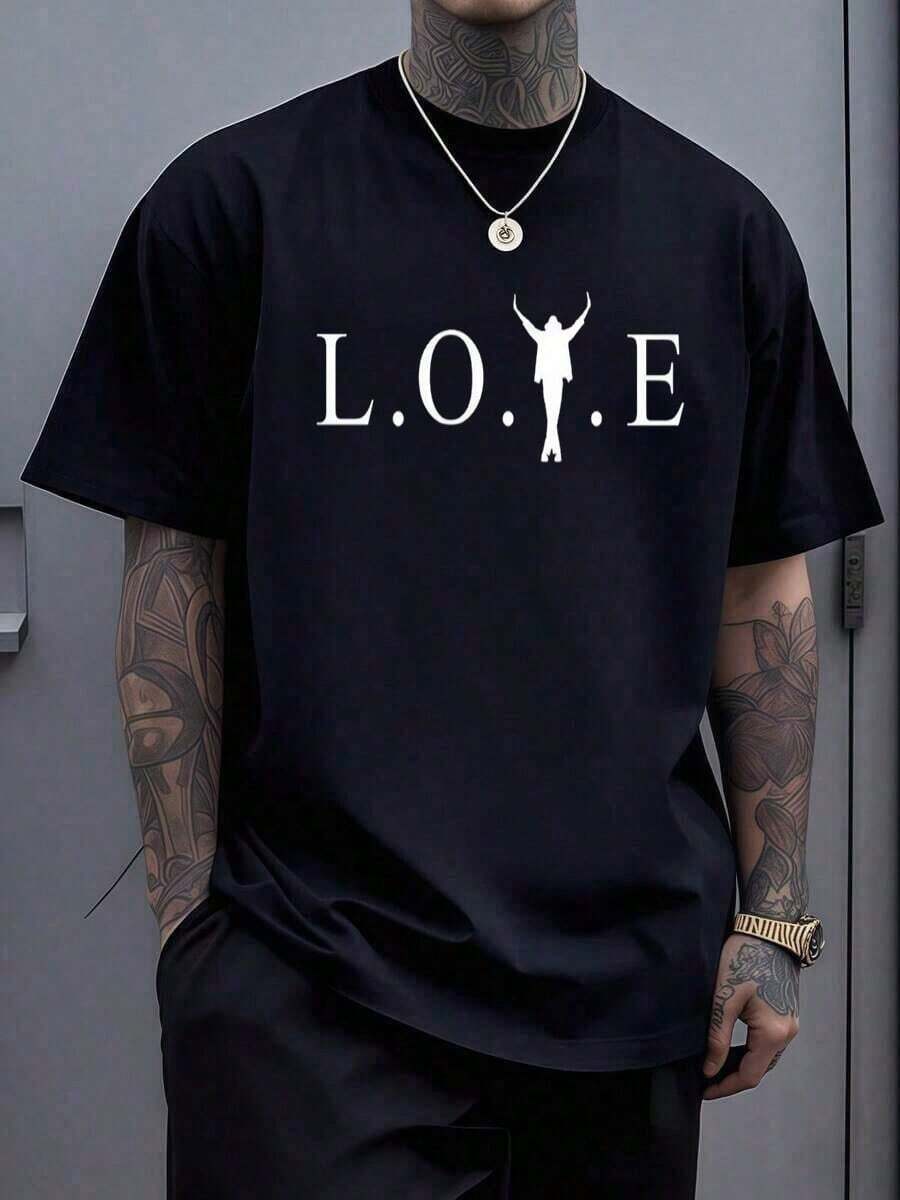 Classic Michael Jacksons King Of Pops T-Shirt,Men Fashion Rock T-Shirt,Punk Pullover T-Shirt,Super Value Hot 100% Cotton T-Shirt,Suitable Gift For Fans,Perfect & Holiday Gift For Men And Women Graphic Tee, Music - 黑6 - 查看 1