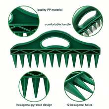 2026新款播种套装，包含播种工具、土壤钻播工具、园艺播种间距工具，适用于农田、蔬菜种植，配有农用耙。 - 2件(播種+土壤鑽孔) - 查看 10
