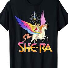 She Ra Princess Masters Of The Unrse T-Shirt Black All Sizes - Black - View 1