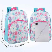 15 Inch Kids Backpacks For Boys & Girls |   Preschool, Kindergarten, Elementary School Backpacks With Adjustable, Padded Straps, Perfect For Little Students' School Days (Stellar Space) - Hoa cúc nhảy múa - Xem 3