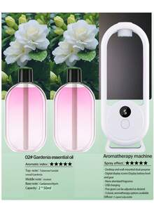 Máquina de aromaterapia de aceite con 5 modos de rociado temporizado USB, purificador de aire, difusor automático, desodorizante, humidificador de fragancia, difusor de aroma portátil recargable para oficina, dormitorio, hogar y uso comercial, ambientador de aire temporizado con aceites esenciales - Difusor de aroma - Ver 18