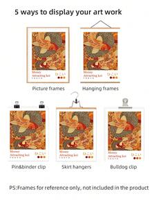 1 Tranh cá Koi không khung, hình ảnh cá Koi sống động, đầy màu sắc với họa tiết chấm bi đặc trưng, phong cách nghệ thuật Pop Nhật Bản hiện đại, phù hợp cho phòng khách, phòng ngủ, ký túc xá, sử dụng trong mùa tựu trường, tranh trang trí phòng thú vị, quà tặng trang trí phòng. - Cá Koi - Xem 7