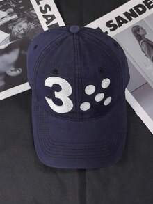 Mũ lưỡi trai thêu 3 chữ phong cách tối giản thời trang, mũ snapback điều chỉnh được unisex casual, phù hợp cho mọi mùa - A - Xem 13