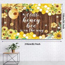 119pcs Bee Balloon Arch & Wreath Set, Includes Yellow, Black, White Printed Latex Balloons And Bee & Daisy Foil Balloons, Multiple Sizes Available, Perfect For Bee-Themed Birthday Party, Gender Reveal Party, Baby Shower, Wedding Decoration (Note: Balloons And Backdrop Cloth Sold Separately) - Multicolor - View 12