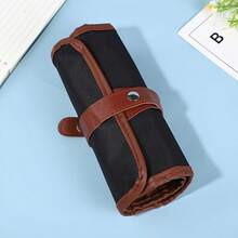 Spacious And Portable Colored Pencil Storage Case Featuring 36 Slots And A Black Fabric Roll-Up Organizer. Ideal For Adults, Professionals, And Artists; A Perfect Choice For Birthdays, Travel, And More. - 36 Holes - View 4