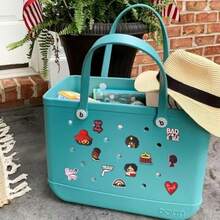 12PCS Nurse And  Charms For Bogg Bags PVC Decorative Bag Charms For  And Rubber Beach Totes Waterproof Accessories For Women And Girls - 如圖所示 - 查看 7