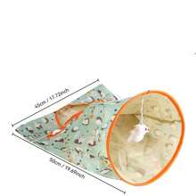 Đồ chơi cho mèo, Đường hầm hình kim cương cho mèo, Đường hầm giấy phát ra tiếng động cho mèo, Túi ngủ cho mèo, Đường hầm gấp gọn tự giải trí cho mèo - Nhiều màu - Xem 9