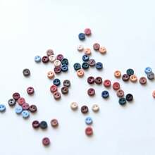 50/100顆混尺寸超小樹脂鈕扣 0.3cm/0.12Inch 與 2cm/0.787Inch 圓形復古鈕扣 海軍藍 紅色 棕色 藍色 綠色 紫色 黑色 粉色 橘色 天藍色 仿藍寶石藍 酒紅色 微型手工鈕扣 適用於娃娃衣飾與微縮手工藝 - Mixed Random Color - 查看 8