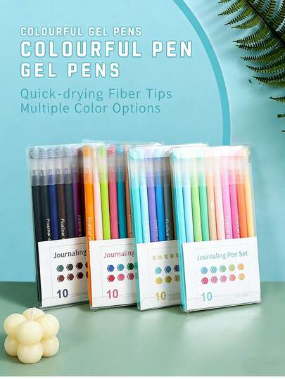 Morandic Color Neutral Pens, Student Planning Pens, Minimalist Quick-Drying Children's Drawing Stationery, Personalized Fluorescent Highlighter Markers, Bleed-Resistant, High-Quality Student Planning Pens