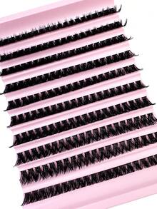 Bộ 200 sợi mi giả xoăn D-DD, kiểu Fairy Natural Premium - 80D - Tự làm tại nhà, kiểu Russian Volume, Cluster, Fluffy, Mixed Style - 10-16mm - Phù hợp cho người mới bắt đầu và có thể tái sử dụng, hiệu ứng lễ hội, quà tặng ngày lễ, dùng hàng ngày. - DD - Xem 5