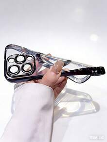 1个紫色奢华电镀磁吸手机壳，兼容 16/15/14/13/12/11/17 Pro Max/16/15/14 Plus/AIR/17e，支持磁吸无线充电，防震防摔，男女通用，透明磁吸边框手机壳 - 紫色 - 查看 7