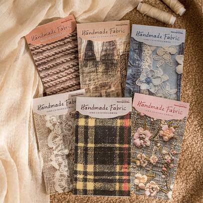 30 piezas de papel decorativo con textura de la serie Taller de tela Día hermoso para diario, collage y manualidades DIY