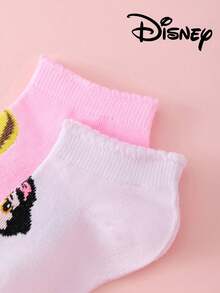 Disney 袜子 10/5/1 双 儿童公主蕾丝袜，艾莎和美人鱼卡通中筒袜，韩版夏季透气女童学生袜 - 彩色 - 查看 9