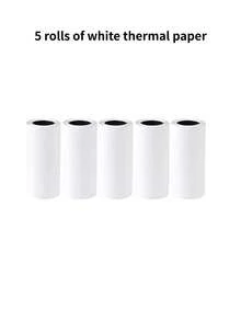1 pièce Imprimante de poche portable mini, imprimante thermique sans fil, imprimante d'étiquettes pour étiquettes, reçus, photos, notes, imprimante thermique compacte intelligente sans encre, rechargeable par USB - Design mignon de dessin animé, avec batterie 1200 mAh, cadeau réfléchi pour la famille et les amis pour les vacances et les anniversaires - Multicolore-01 - Voir 15