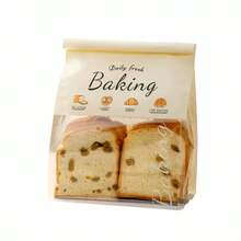 小号/中号/大号可重复使用牛皮纸烘焙面包袋，带透明窗口 - 可密封塑料面包袋，适用于自制酸面包、贝果、糕点 - 透明窗口包装，铁扣封口设计，内容物清晰可见，耐用材质，食品零售包装 - 彩色 - 查看 3