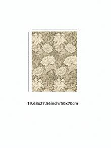 1pc Frameless Floral Wall Art Print, Botanical Green Leaves & Blossoms Pattern, Vintage Cottagecore Poster For Living Room, Bedroom, Dorm Decor, Back To School, Funky Posters, Room Decor, Gift - Flower - View 14