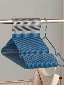 40pcs Adult Non-Slip Coated Hangers, Lightweight Luxury Home Closet Hangers Suitable For Shirts And Pants - Pink - View 4