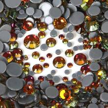YONGNING SS6-30 Mixed Size Crystal Hot-Melt Transparent Glass Rhinestone Flat Back Decorative Pieces DIY Rhinestone Application For Shoes, Clothing, Hats And Other Daily Items - Mixed Size - View 14