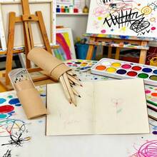 24 piezas de lápices de colores mini + Set de 12 cuadernos en blanco, Set de premios/regalos creativos para estudiantes - Multicolor - Ver 9