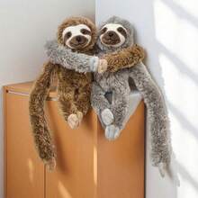 1pc Cute Cartoon Hanging Series Sloth Plush Doll, Soft Adorable Long Arm Sloth Doll, Versatile Hanging Decoration, Parent-Child Interactive Doll, Children's Room Decor, Curtain Tie-Back, Photo Prop, Children's Birthday/Mother's Day/Children's Day Gift - Multicolor - View 8