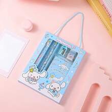 SANRIO Bộ văn phòng phẩm 6/12 món, gồm bút chì, tẩy, thước kẻ, đồ dùng học tập cho học sinh, quà tặng. - Nhiều màu - Xem 6