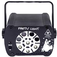 USB 8-Port Pattern + Strobe + UV Ambient Light, Remote Control Sound-Activated Strobe Light, Starry Sky Projector Light, For DJ, Disco Party, KTV, Bar, Home Party, Halloween, Christmas, Karaoke Club, Camping - USB Plug-in Version - View 13