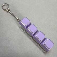 Chaveiro antiestresse com várias teclas - Simulador de teclado portátil para ansiedade e concentração, gadget silencioso para mesa de escritório, presente para alívio do estresse para adultos. - Multicolorido - Ver 8