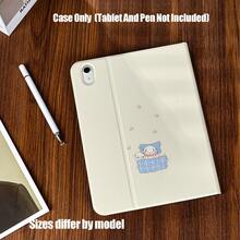 带笔槽的书本式平板电脑保护套。慵懒斑点狗造型，可爱治愈系宠物风格。平板电脑保护套特点：书本式翻盖设计，内置笔槽，智能睡眠/唤醒功能，稳定支架，全方位保护，精准开孔。兼容 iPad Mini 4/5/6、9.7/10.2/10.5/10.9/11/12.9/13 英寸、Pro/Air 4/5/6/7、第十代/第十一代、Galaxy Tab A7Lite/A8/A9/A9Plus/S6Lite/S7/S8/S9/S10/S11/FE/Plus 系列。 - 彩色 - 查看 4