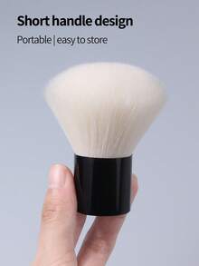 1支大号蓬松指甲除尘刷，软毛粉末清洁刷，适用于美甲沙龙和家庭DIY - 黑色 - 查看 8