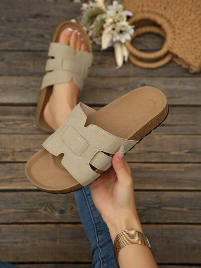 OBOVAY Dép xăng đan nữ hở mũi, mũi tròn, kiểu dáng tối giản, thoải mái, cỡ lớn, phong cách thường ngày, đi nghỉ mát, đế dày bằng satin, thích hợp cho bãi biển, tiệc tùng, ở nhà, hoạt động ngoài trời, dép xăng đan thanh lịch mới cho mùa xuân/hè.