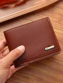 1-3pcs/Set Ultra-Thin Minimalist Bifold Wallet, Men's Short Wallet, Fashionable Black Wallet, Large Capacity Multi-Card Slots, Can Store Large Bills, Credit Cards, ID, Photos, Business & Casual Style, Ideal Gift For Men Or Partners, Fashionable For Young Men And Women "Luxury Business Short Wallet" - Multicolor - View 5