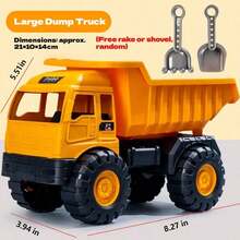 Extra Large Inertial Construction Vehicle Toy, Thick & Durable For Children, Beach Excavator, Bulldozer, Dump Truck - Multicolor - View 19