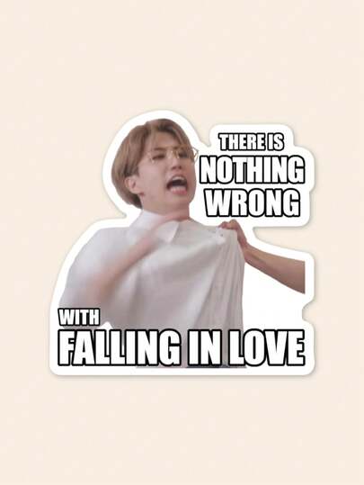 1pc Sticker, K-Pop Group Member Funny Quote Decal, Durable Waterproof Sticker For Lightstick Tablet PC, Pop Culture Meme Accessory, SKZ STAY Fandom Merch