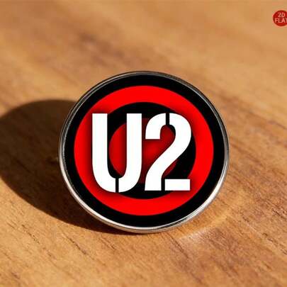 1pc U2 Band Brooch,Rock Band Elements Decor,Rock Theme Badge, Unisex Accessory, Daily Wear Gift