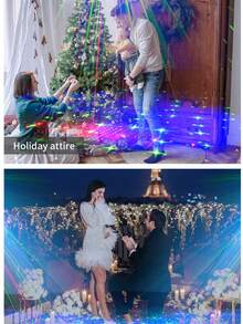 USB 8-Port Pattern + Strobe + UV Ambient Light, Remote Control Sound-Activated Strobe Light, Starry Sky Projector Light, For DJ, Disco Party, KTV, Bar, Home Party, Halloween, Christmas, Karaoke Club, Camping - USB Plug-in Version - View 7
