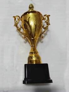 一套通用塑料金色奖杯 - 适用于各种活动、比赛、派对和小游戏。为获胜者颁发奖品。 - 大號獎杯 - 查看 10