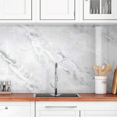Giấy dán tường giả đá cẩm thạch xám mờ, tự dính, chống thấm nước, chịu nhiệt, có thể tháo rời, thích hợp cho nhà bếp, phòng tắm, mặt bàn, trang trí tường.
