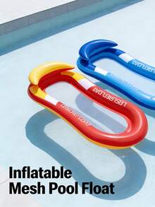 1个充气靠背躺椅，成人夏季游泳池和沙滩漂浮筏，派对用品，完美的夏季礼物，游泳池漂浮躺椅 - 彩色 - 查看 6