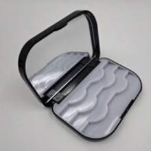Dust-Proof False Eyelash Case With Mirror - Compact Black Lash Organizer, Portable Design For Purse & Travel, Protects Lashes & Makeup Tools, Perfect Gift For Teen Girls, Beauty Bloggers On Sweetest Day, Christmas - Black - View 5