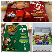 FIFA Chăn lễ hội bóng đá 2026, Chăn chủ đề tiệc bóng đá, Thiết kế ngôi sao bóng đá ngộ nghĩnh, Chăn ngủ trưa, Chăn phủ ghế sofa, Chăn ga gối đệm, Quà tặng cổ vũ, Quà sinh nhật, Quà lưu niệm lễ hội, Nhẹ, Chống bụi, Ấm cúng, Ấm áp, Thoáng khí, Khăn choàng thoải mái - Nhiều màu - Xem 1