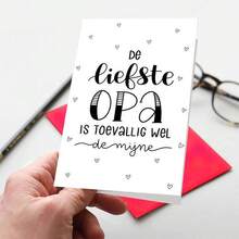 1 Thiệp chúc mừng Ngày của Cha kiểu Hà Lan kèm phong bì - Thiết kế "Gửi ông yêu quý" dành cho bố và ông, giấy chất lượng cao để bày tỏ tình yêu thương, kiểu chữ vui nhộn, thủ công giấy trang nhã. - Bộ - Xem 5