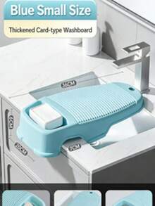 1 cái bàn giặt mini màu xanh/hồng dùng để giặt đồ lót, tất, quần áo, bàn chà quần áo chống trượt, chậu giặt gia dụng bằng nhựa - Nhiều màu - Xem 9