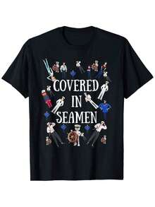 Camiseta de Humor Adulto Humorístico - Camiseta Divertida con Estampado de Marinero - Blanco - Ver 6