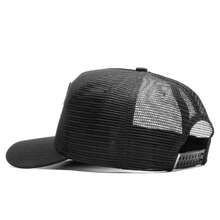 1 chiếc mũ lưỡi trai nam phong cách Hip Hop in chữ, có thể điều chỉnh, thoáng khí, chất liệu lưới, thích hợp cho mùa hè, đi biển, nghỉ lễ. - màu đen - Xem 2