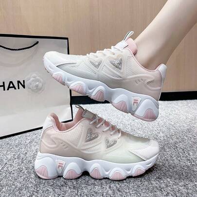 Giày thể thao buộc dây dành cho nữ, giày thể thao đế dày mới, giày casual thời trang, đa năng, nhẹ nhàng, phù hợp cho mọi mùa.