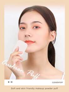 圓形與方形海綿化妝撲子，不吸水氣墊粉撲，專業化妝師海綿，乾濕兩用，完美遮瑕，柔軟親膚化妝海綿，平滑上妝，臉部化妝工具，無瑕底妝，適用於粉底液、BB霜、遮瑕膏及臉部化妝品，美容工具，乾濕兩用粉撲，柔軟化妝海綿撲子 - 彩色 - 查看 2