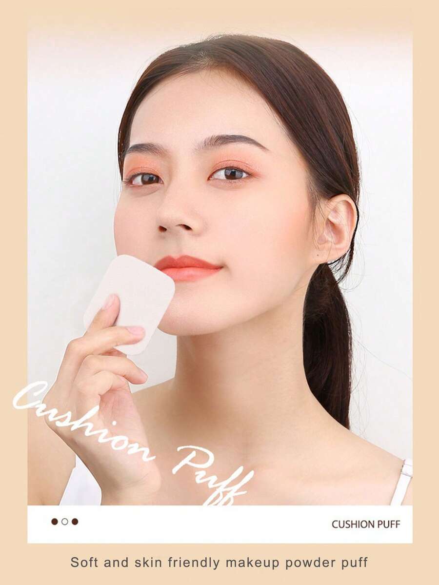 圓形與方形海綿化妝撲子，不吸水氣墊粉撲，專業化妝師海綿，乾濕兩用，完美遮瑕，柔軟親膚化妝海綿，平滑上妝，臉部化妝工具，無瑕底妝，適用於粉底液、BB霜、遮瑕膏及臉部化妝品，美容工具，乾濕兩用粉撲，柔軟化妝海綿撲子
