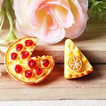 1:12 Creative Simulated Orange Cheesecake Keychain DIY Craft Material, Dollhouse Miniature Accessory, Resin Decor & Home Prop - Multicolor - View 8