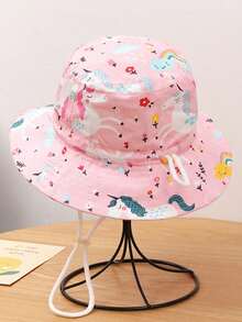 Mũ chống nắng cho bé, mũ tai bèo nhẹ mùa hè cho bé gái và bé trai, mũ tai bèo chống nắng dễ thương. - 1PC - Xem 3